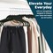 Lifemaster Velvet Skirt Hangers, Adjustable Clips, 360 Deg Swivel Hook, Non-Slip, Holds 10 lbs, Green, 10PK LMVSH10GN - alternate 4
