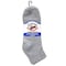 Railroad Sock Men's Quarter Sport Socks, Grey, 3PK 1568 GY - alternate 2