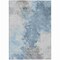 Homeroots 8' X 10' Sky Blue Gray And Ivory Abstract Washable Indoor Outdoor Area Rug 617422 - alternate 4