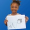 Flipside 9" x 12" XY Axis, Two-Sided, Dry Erase Learning Mat - 24 Pack 11201 - alternate 4