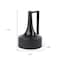 Homeroots 12" Black Ceramic Jug Vase 608290 - alternate 2