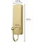 Command Medium Satin Brass Decorative Hook  2 Hooks 4 Strips 17034BR-2ES - alternate 4