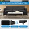 Office Star Products Arctic Sofa, Black Faux Leather ARCT53-U65 - alternate 5