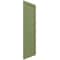 Ekena Millwork True Fit PVC Single Panel Chevron Modern Style Fixed Mount Shutters, Moss Green, 18W x 79H, PR TFP001CV18X079MG - alternate 6