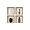 Homeroots Set of Four Mac Faux Niche 3D Peel and Stick Wall Decals, 4PK 565409 - alternate 1