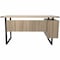 Mirella Office Desk, 24 1/8 in D X 30 in H, 62 1/4 in W X 5513SDD - alternate 2