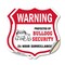 Signmission 24 Hour Surveillance Shield Sign Warning, 4 inch X 4 inch, Vinyl Decal, 2PK SHI-D-2PACK-4-350 - alternate 1
