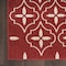 Homeroots 8' X 10' Brick Red And Ivory Geometric Indoor Outdoor Area Rug 573071 - alternate 6