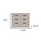 Homeroots 47" Gray Wood Six Drawer Double Dresser 477760 - alternate 3