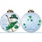 Homeroots Green Irish Snowman Hand Painted Mouth Blown Glass Ornament 477556 - alternate 3