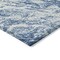Homeroots 3' X 5' Navy Blue And Ivory Abstract Washable Indoor Outdoor Area Rug 614293 - alternate 4