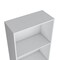Homeroots 71" White Wood Four Tier Bookcase 546592 - alternate 8