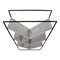 Homeroots 60" Gray Metal and Wood Five Tier Geometric Bookcase 489796 - alternate 1