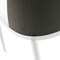 Leisuremod Tule Dining Side Chair with Leather Seat and White Powder-Coated Steel Frame, Black/White TWCBL18W - alternate 4