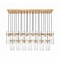 Z-Lite Fontaine 23 Light Linear Chandelier, Rubbed Brass, 54.5 In W 7002P5-23L-RB - alternate 2