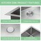 Wrightmaster 33 in. Undermount 16-Gauge Single Bowl Stainless Steel Kitchen Sink with Bottom Grids and Strainer ZOR-AT332210R1 - alternate 3