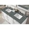 James Martin Vanities Bristol 60'' D Vanity, Bright White w/ Parisien Bleu Silestone Top w/FreePower Wireless Charger 157-V60D-BW-FPBL - alternate 4
