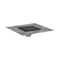 Hansgrohe RainDrain Brilliance Point Drain Set 6"x 6" Trim Tileable Rear Cover and Rough in Matte Black 56134671 - alternate 1