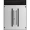 Vdomdoors Aluminum Double Doors Dekton 0163 Ardesia Nero Top Transom Entry Door Painted (W72xH96) Left hand O DEKTON0163DEXD-ARD-W72xH80+16-LH-O - alternate 3