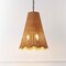 Jonathan Y Maria 16" 3-Light Coastal Bohemian Adjustable Hand-Woven Rattan Tapered Scalloped Cylinder LED Penda JYL1613A - alternate 4