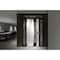 Vdomdoors Aluminum Door Cynex 6116 Black Entry Steel Metal Modern Painted W14+36+14xH80+14 Right Inswing CYNEX6116EXD-OAK-W14+36+14xH80+14-RH-I - alternate 2