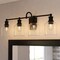 Vaxcel Northbrook 32 in. 4-Light Traditional Black Bathroom Vanity Fixture, Glass Shade W0516 - alternate 4