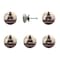 Homeroots Set of Six Black And White Poetic Script Ceramic Drawer Pull Knobs, 6PK 635801 - alternate 3