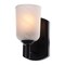 Vaxcel Laurelhurst 1-Light Wall Sconce, Matte Black, White Marble Glass, 4.75-In. Wide W0573 - alternate 1