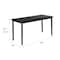 Diversified Spaces Metal Activity Tables, 60 in W, 42 in L, 23-1/2 in to 37-1/2 in H, Laminate, Black X890LBB - alternate 2