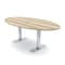 Skutchi Designs 7ft Oval Conference Table With Power | Harmony Series | 4 Person Meeting Room Table HAR-OVL-48X84-T-K525-ESIL - alternate 1