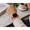 Elegani Alligator-Embossed Leather Watch Replacement Band Compatible with Apple Watch 38mm, Pink LAT-PNK-38mm - alternate 2