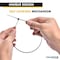 Kable Kontrol Nylon 12 Cable Zip Ties, 8 in L, 1.94 in Max Bundle Dia., Black, Nylon 12, 50 lbs Strength, 100 PK ctn12-08-50-100-bk - alternate 2