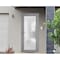 Vdomdoors Front Exterior Prehung FiberGlass Door Frosted Glass / Manux 8102 Grey Ash / Office Commercial and MANUX8102EXD-SS-W30 x H80-RH - alternate 3