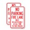 Signmission Fire Lane Must Be Accessible at All Time to Fire Trucks, 12'' X 18'', Heavy Gauge Aluminum, 2PK A-1218-2PACK-23997 - alternate 1