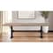 Homeroots 96" Natural And Black Solid Wood And Metal Trestle Base Dining Table 380482 - alternate 4