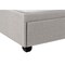 Homeroots Gray Tufted Linen Upholstered Queen Bed Frame With Drawers 490199 - alternate 3