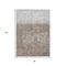 Homeroots 3' X 5' Taupe And Silver Abstract Washable Indoor Outdoor Area Rug 632101 - alternate 2