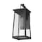 Homeroots Black Contempo Elongated Outdoor Wall Light 398454 - alternate 2