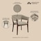 Manhattan Comfort Blake Dining Armchair in Linen DC102AR-LN - alternate 4