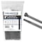 Kable Kontrol Metal Pawl Cable Ties, 8 in L, 1.94 in Max Bundle Dia., Black, Nylon 6-6 + Stainless Steel, 100 PK ctmp-08-50-100-bk - alternate 1