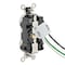 Leviton Straight Blade Receptacle, 5-15R, 15 A, 125V AC, Flush Mount, Self-Grounded M5262-SW - alternate 3