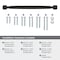 Amerock Stature 12 inch 305mm Center-to-Center Matte Black Appliance Pull BP54060FB - alternate 2