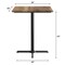 Flash Furniture Commercial 36" Natural HPL Tabletop with Black Bar Height X Base ST-SQ36-NAT-T3030B-GG - alternate 2