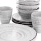 Elama Malibu Calcite 16-Piece Dinnerware Set in Light Gray ELM-MALIBU-CALCITE - alternate 2