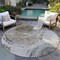 Homeroots 8' Taupe Gray And Brown Round Abstract Washable Indoor Outdoor Area Rug 582808 - alternate 4