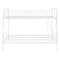 Homeroots White Full XL Over Queen Contemporary Metal Bunk Bed 590296 - alternate 3
