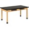 Diversified Spaces Compartment Table, Oak, Wood Frame, 60 in W, Black C760LBBK30N - alternate 1