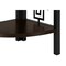 Homeroots Espresso Metal Four Tier Corner Bookcase 376535 - alternate 6