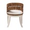 Bali & Pari Ubud Bohemian Natural Seagrass and Mahogany Wood Dining Chair 250-13875-ZORO - alternate 4