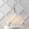 Jonathan Y Homer 10" 1-Light Modern Industrial Metal LED Dome Pendant, White/Brass Gold JYL9535D - alternate 4